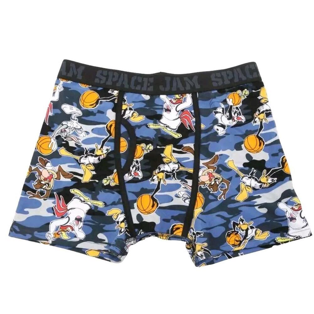 Space Jam Camo Boxer Briefs Men's 32 to 34 Donald Duck MEDIUM m